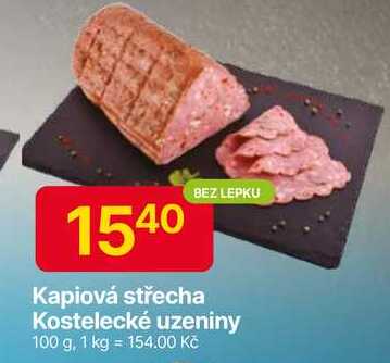 Kostelecké uzeniny Kapiová střecha 100 g