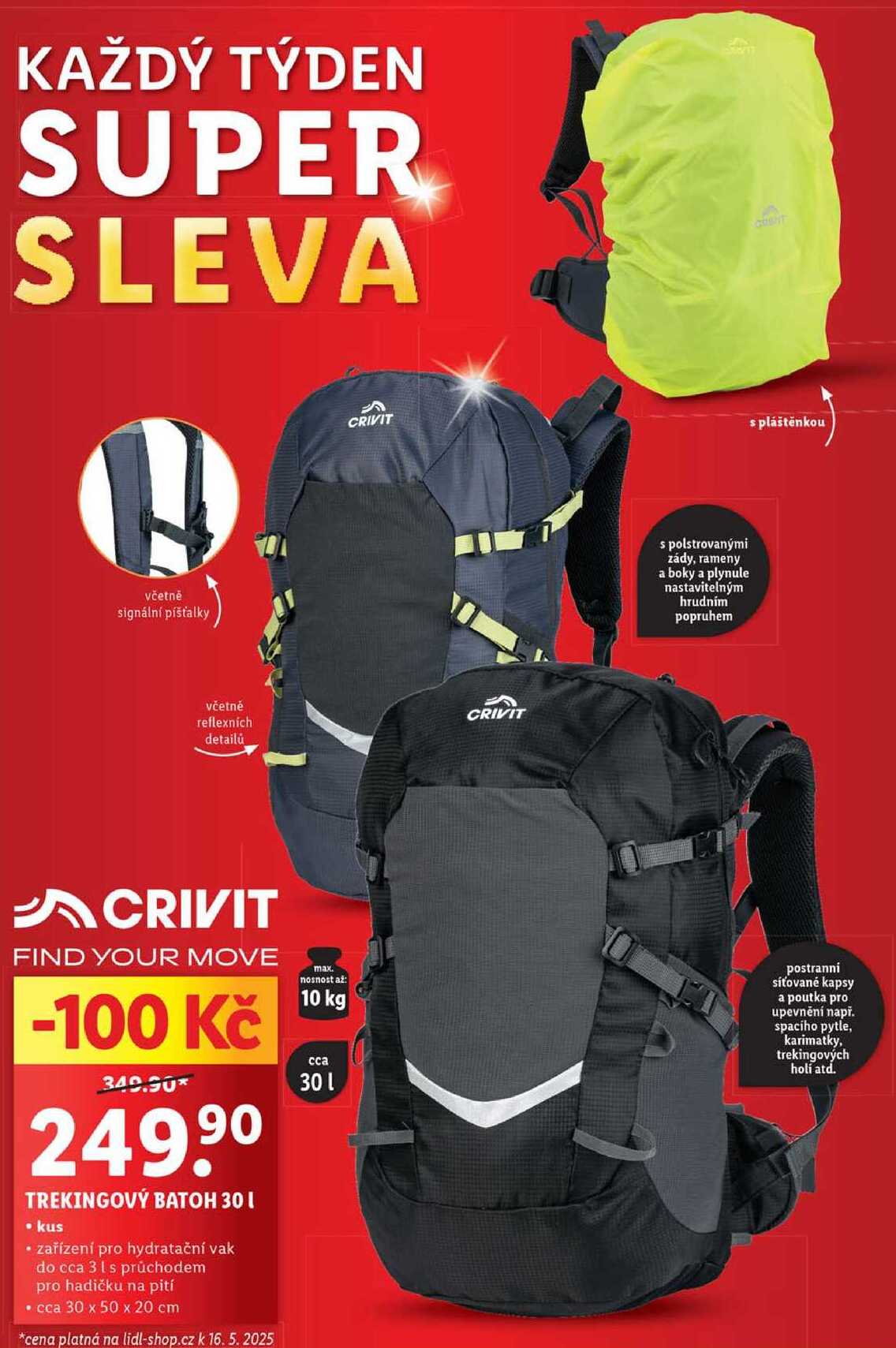 TREKINGOVÝ BATOH 30 l