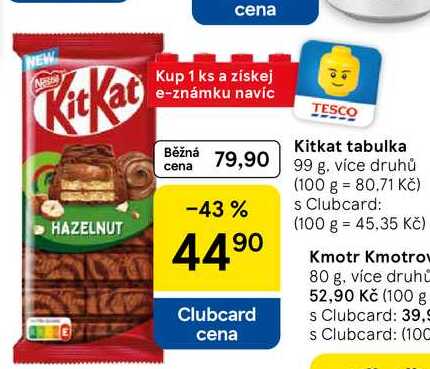 Kitkat tabulka, 99 g