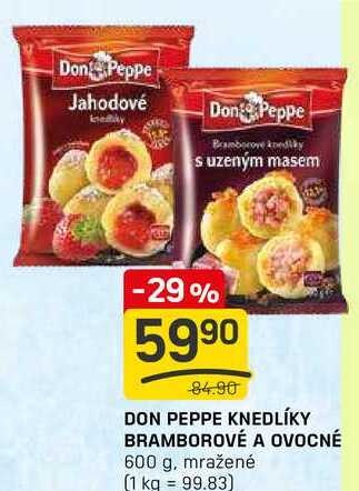 DON PEPPE KNEDLÍKY BRAMBOROVÉ A OVOCNÉ 600 g