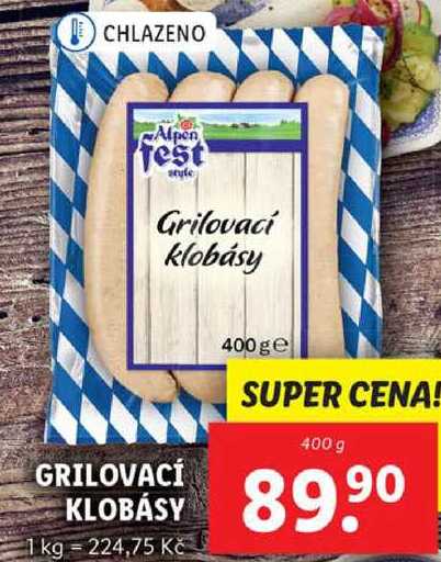 GRILOVACÍ KLOBÁSY, 400 g