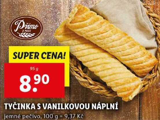 TYČINKA S VANILKOVOU NÁPLNÍ, 95 g