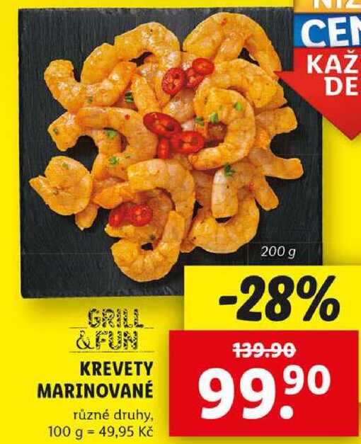 KREVETY MARINOVANÉ, 200 g