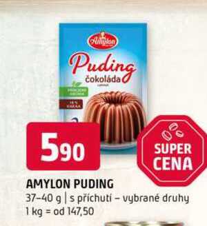 Amylon puding 37-40 g s příchutí vybrané druhy 