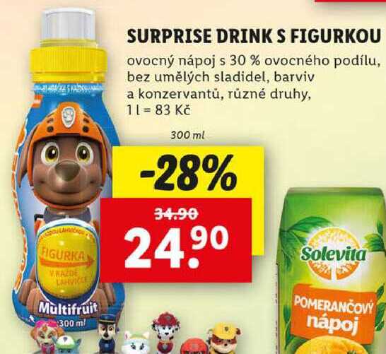 SURPRISE DRINKS FIGURKOU, 300 ml