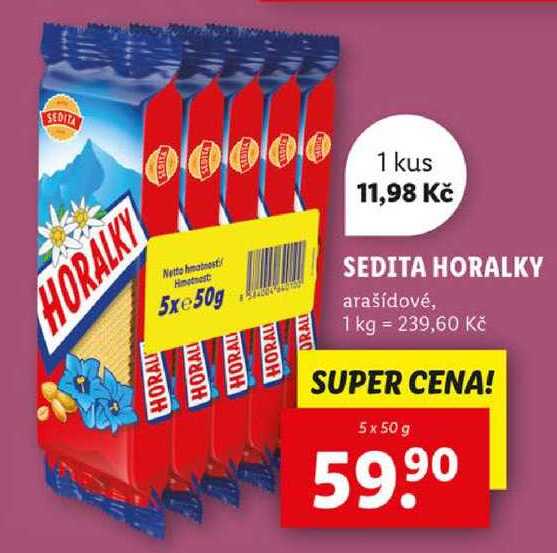 SEDITA HORALKY, 5x 50 g