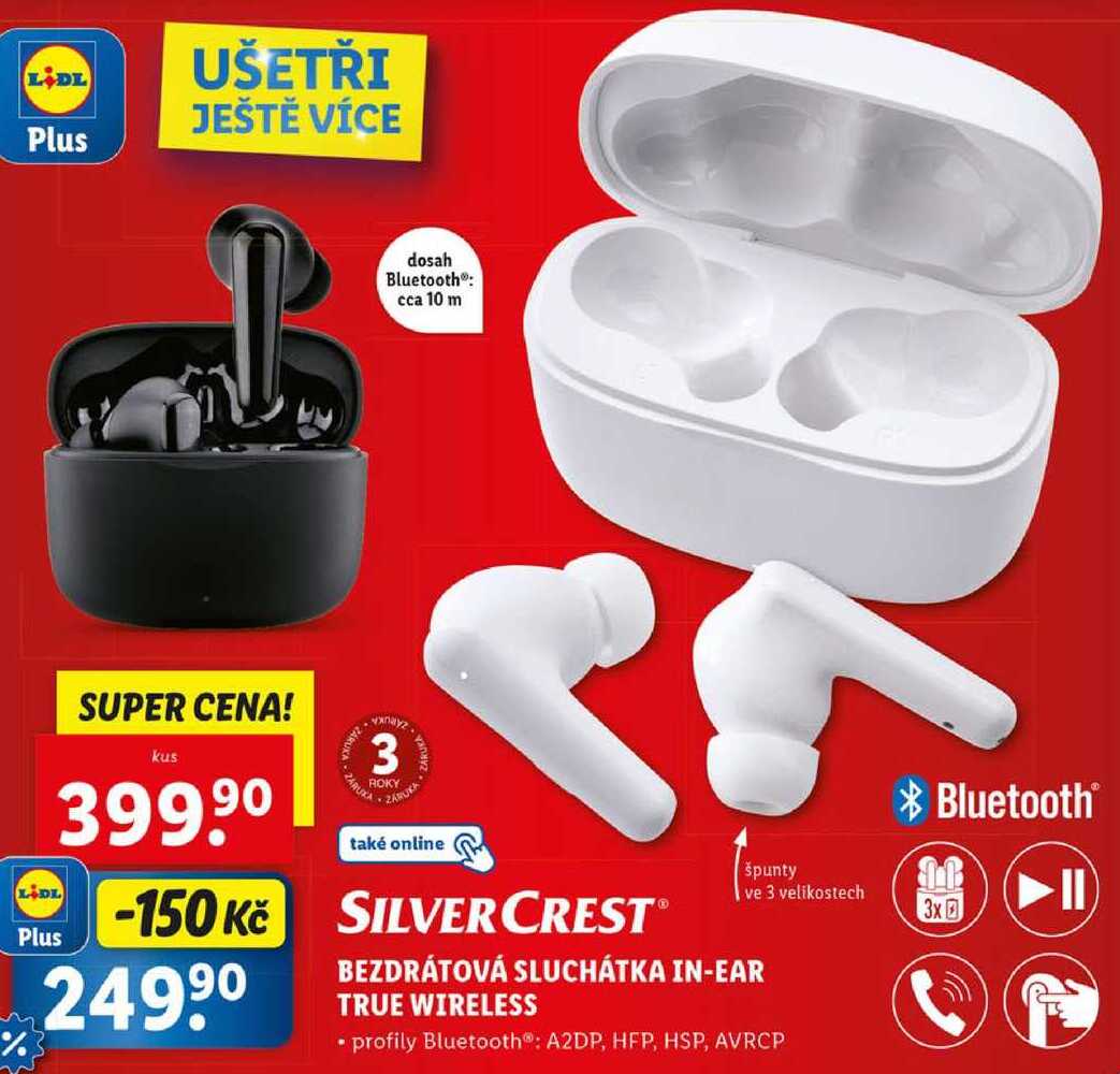 BEZDRÁTOVÁ SLUCHÁTKA IN-EAR TRUE WIRELESS 