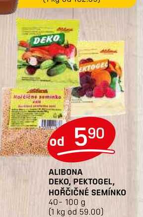 ALIBONA DEKO, PEKTOGEL, HOŘČIČNÉ SEMÍNKO 40-100 g