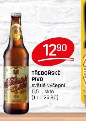 TŘEBOŇSKÉ PIVO světlé výčepní 0,5l