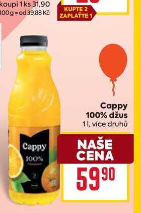 Cappy 100% džus 1l