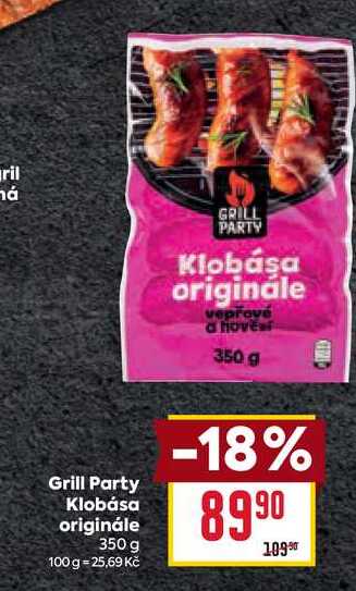 Grill Party Klobása originále 350 g