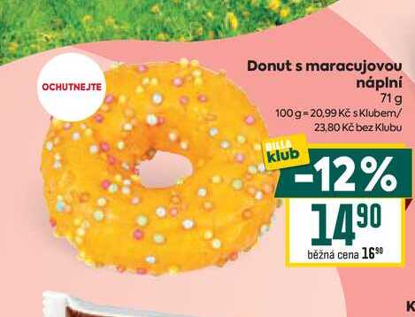 Donut s maracujovou náplní 71 g 