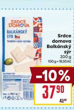 Srdce domova Balkánský sýr 200 g 