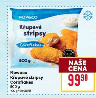Nowaco Křupavé stripsy Cornflakes 500 g