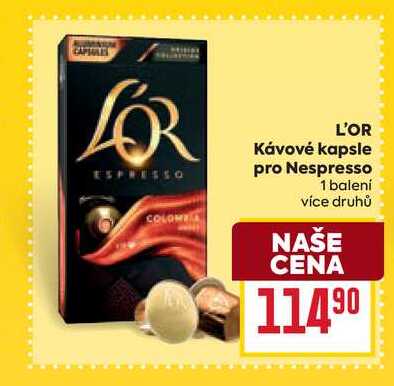 L'OR Kávové kapsle pro Nespresso 1 balení 