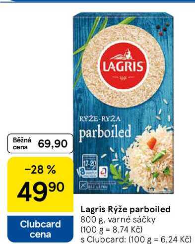 Lagris Rýže parboiled, 800 g 
