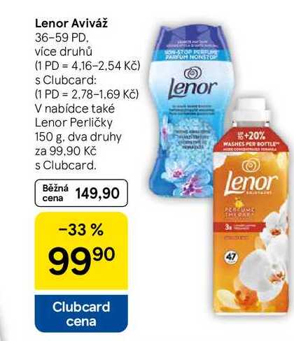 Lenor Aviváž, 36-59 PD  