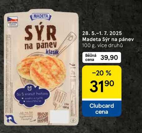 Madeta Sýr na pánev, 100 g