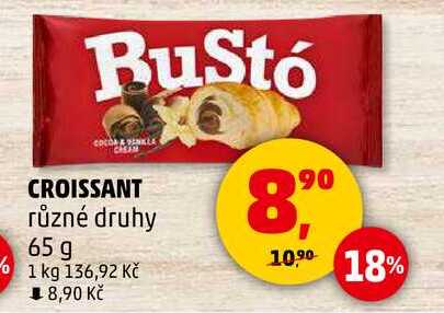 CROISSANT různé druhy, 65 g 