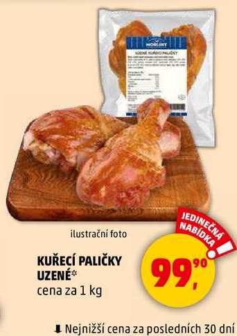 KUŘECÍ PALIČKY UZENÉ, 1 kg