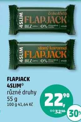FLAPJACK 4SLIM různé druhy, 55 g 