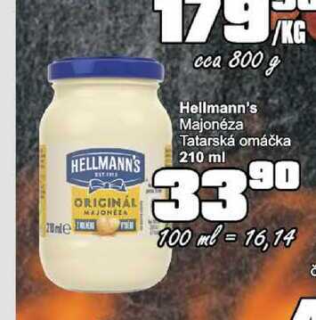 Hellmann's Majonéza Tatarská omáčka 210 ml