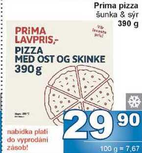 Prima pizza šunka & sýr 390 g 