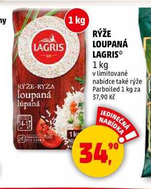 RÝŽE LOUPANÁ LAGRIS, 1 kg  