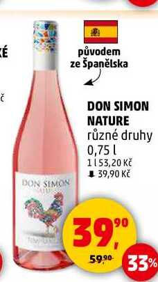 DON SIMON NATURE různé druhy, 0,75 l