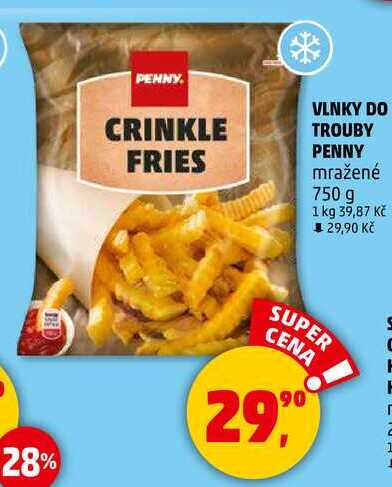 VLNKY DO TROUBY PENNY mražené, 750 g