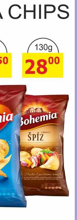 Bohemia Chips 130g, různé druhy