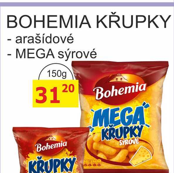 BOHEMIA KŘUPKY arašídové 150g