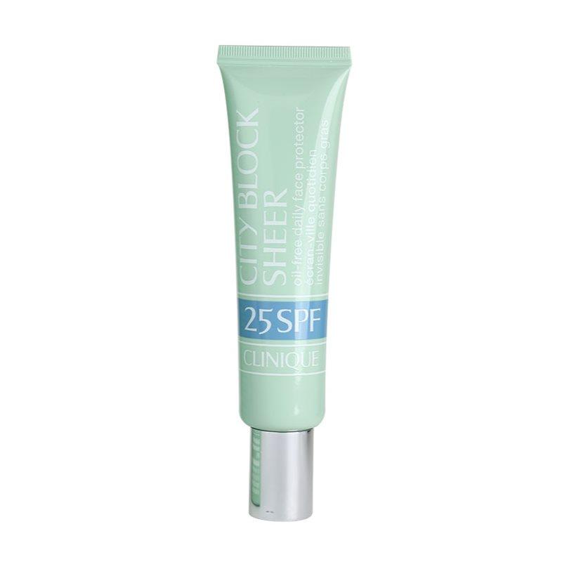 Clinique City Block™ Sheer Oil-Free Daily Face Protector SPF 25 ochranný krém na obličej SPF 25 40 ml