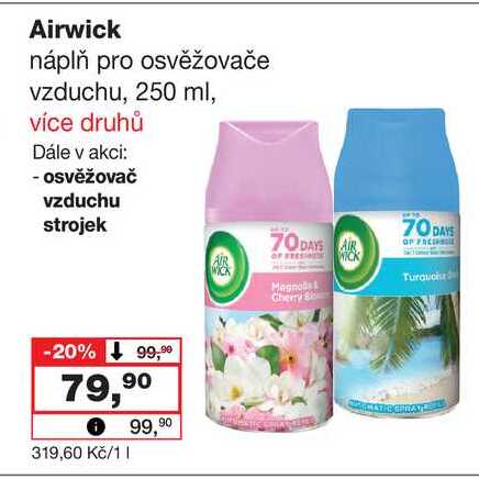 Airwick náplň pro osvěžovače vzduchu, 250 ml