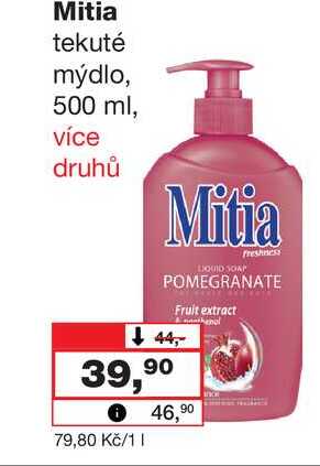 Mitia tekuté mýdlo, 500 ml