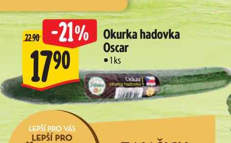 Okurka hadovka  Oscar 1 ks