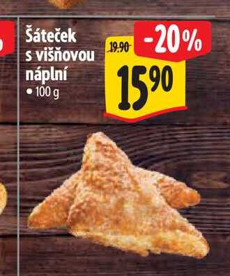 Šáteček s višňovou náplní 100 g 
