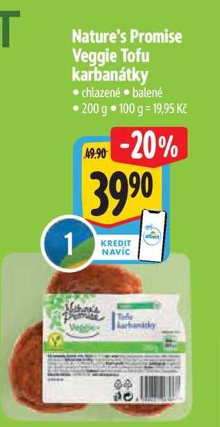   Nature's Promise Veggie Tofu karbanátky  200 g