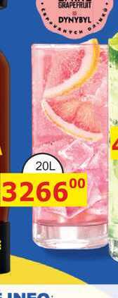 GinTonic spritz GRAPEFRUIT DYNYBYL 20L, čepovaný drink