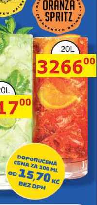 ORANZA SPRITZ COLA 20L, čepovaný drink