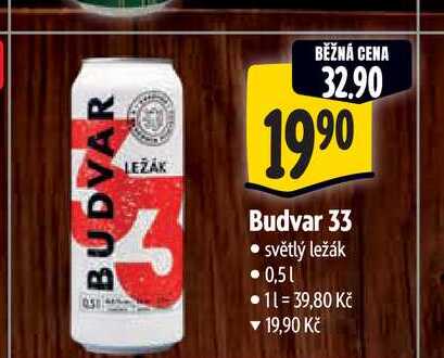   Budvar 33 0,5 l