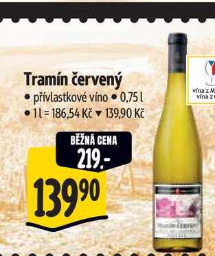 Tramín červený  0,75 l