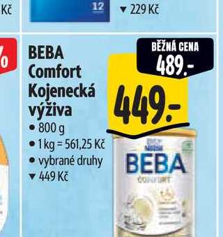   BEBA Comfort  Kojenecká výživa  800 g  