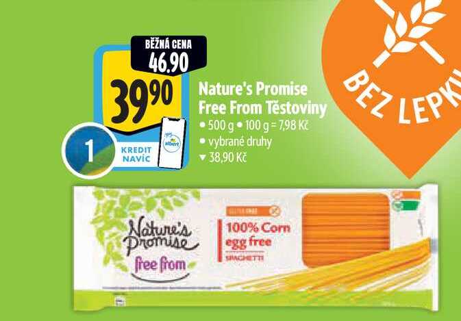  Nature's Promise Free From Těstoviny 500 g   