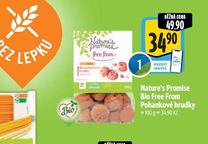   Nature's Promise Bio Free From Pohankové hrudky 100 g 