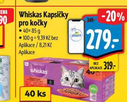   Whiskas Kapsičky pro kočky   40×85 g 