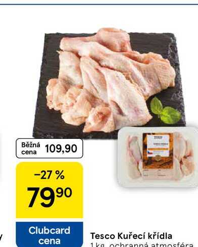 Tesco Kuřecí křídla, 1 kg 