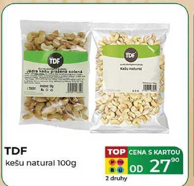 TDF kešu natural 100g 