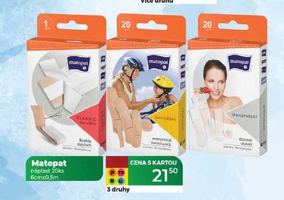 Matopat náplast 20ks 6cmx0.5m  