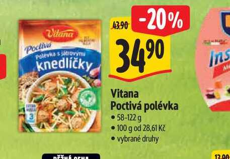  Vitana Poctivá polévka   58-122 g 